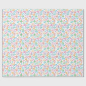 ファストフードパターン ラッピングペーパー (フラット)