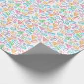 ファストフードパターン ラッピングペーパー (角)