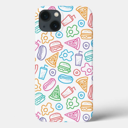 ファストフードパターン Case-Mate iPhoneケース (裏面)
