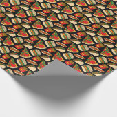 ファストフードフェスタ：ヴィンテージパターン分離 ラッピングペーパー (角)