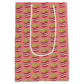 ファストフードフランスのフライドポテトチップス ミディアムペーパーバッグ (裏面)