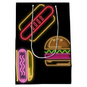 ファストフードホットドッグ&ハンバーガー ミディアムペーパーバッグ (裏面)