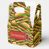 ファストフードラバーチーズバーガー |パーソナライズされた文字 フェイバーボックス (オープン)