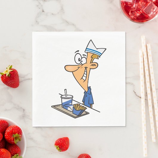 ファストフードワーカー スタンダードランチョンナプキン