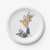 ファストフードワーカー ペーパープレート (正面)