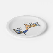 ファストフードワーカー ペーパープレート (アングル)