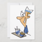 ファストフードワーカー 招待状 (正面)