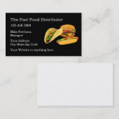 ファストフード卸売業 名刺 (正面/裏面)