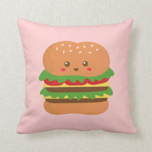 ファストフード好きのためのかわいいハンバーガー クッション