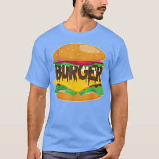 ファストフード好き向けハンバーガーハンバーガー Tシャツ