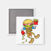 ファストフード屋 マグネット (正面/裏面)