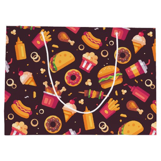 ファストフード抱き枕 ラージペーパーバッグ (裏面)