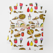 ファストフード漫画ラッピング紙セット ラッピングペーパーシート (インサイチュ)