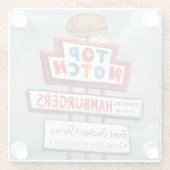 ファストフード看板 ガラスコースター (裏面)