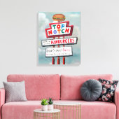 ファストフード看板 キャンバスプリント (インサイチュ (リビング))