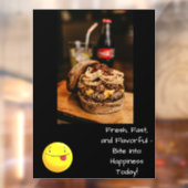 ファストフード窓が貼り付く ウィンドウサイン (シート2)