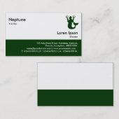 ファストフード – ダークグリーン 名刺 (正面/裏面)