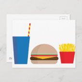 ファストフード ポストカード (正面/裏面)