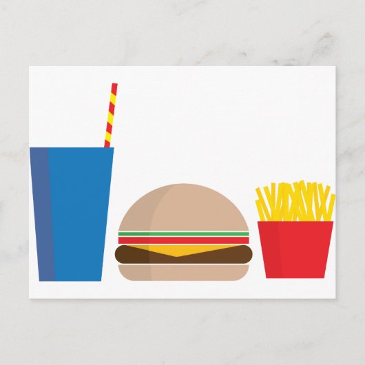 ファストフード ポストカード (正面)