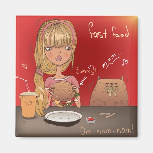 ファストフード マグネット (正面)