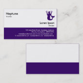 ファストフード – 深い紫 名刺 (正面/裏面)