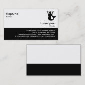 ファストフード – 黒 名刺 (正面/裏面)