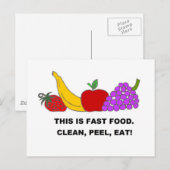 ファストフード.jpg ポストカード (正面/裏面)