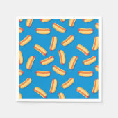 ファストフードHOT DOGSのパターン スタンダードカクテルナプキン (正面)