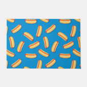 ファストフードHOT DOGSのパターン ドアマット (正面)