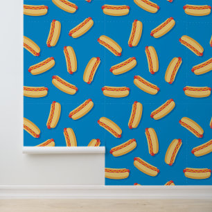 ファストフードHOT DOGSのパターン 壁紙