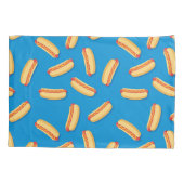 ファストフードHOT DOGSのパターン 枕カバー (裏面-左)