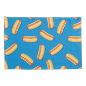 ファストフードHOT DOGSのパターン 枕カバー (裏面-右)