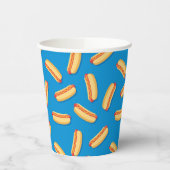 ファストフードHOT DOGSのパターン 紙コップ (左)