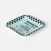 ファストブルーレースカー2台で育つ2回目の誕生日 ペーパープレート (傾斜あり)