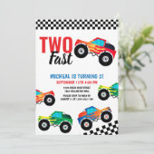 ファストモンスタートラックレース2回目の誕生日 招待状 (スタンド正面)