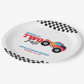 ファストモンスタートラック2nd誕生日 ペーパープレート (アングル)