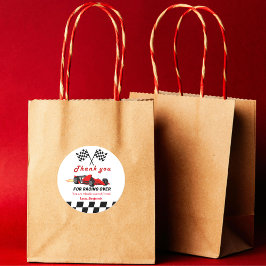 ファストレースカーボーイサンキュー誕生日 ラウンドシール