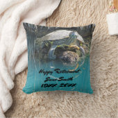 ファストレーンカメで幸福な退職生活ユーモアのある クッション (ブランケット)