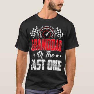 ファストワンのおじいちゃんの誕生日 1st レースカー tシャツ