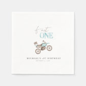 ファストワンカワイトリートバイク誕生日紙ナプキン スタンダードカクテルナプキン (正面)