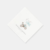 ファストワンカワイトリートバイク誕生日紙ナプキン スタンダードカクテルナプキン (角)
