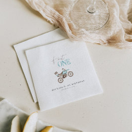 ファストワンカワイトリートバイク誕生日紙ナプキン スタンダードカクテルナプキン