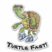 ファスト走ウミガメ シール (正面)