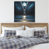 ファスナーが月光を解く キャンバスプリント (インサイチュ (寝室))