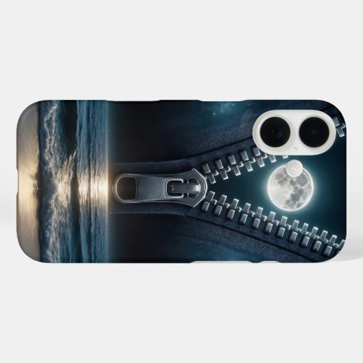 ファスナーが月光を解く Case-Mate iPhoneケース (裏面 (横))