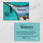 ファスナーを締めて下さい名刺のテンプレート(ホテル)の上のそれの 名刺 (正面/裏面)