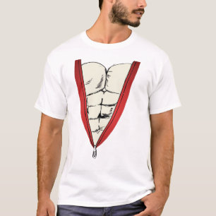 ファスナーを締められる裂かれる Tシャツ