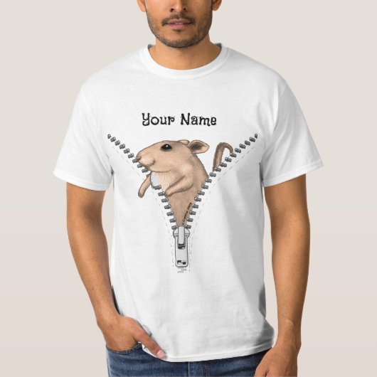 ファスナーネズミ Tシャツ (正面)