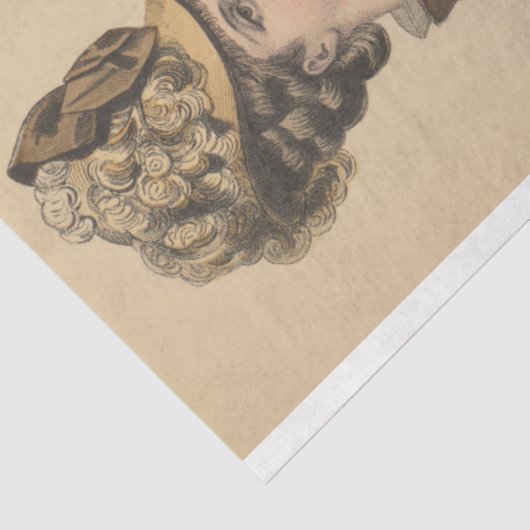 ファスビクトリアンズのレディースパリフランスのヴィンテージアド 薄葉紙 (詳細)