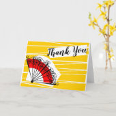 ファスペインのンサンキュー横 カード (黄色い花)